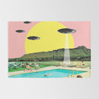 Invasion on vacation (Square) Rug Gallery Image 2