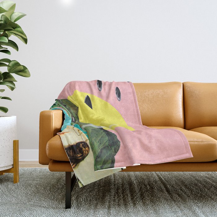 Invasion on vacation (Square) Throw Blanket Gallery Image 1