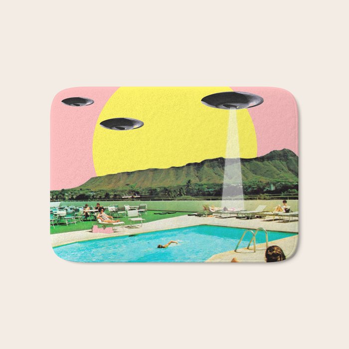 Invasion on vacation (Square) Bath Mat Gallery Image 1