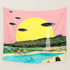 Invasion on vacation (Square) Wall Tapestry Gallery Image 4