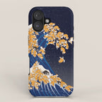 Shiba Inu The Great Wave in Night iPhone Case Gallery Image 1