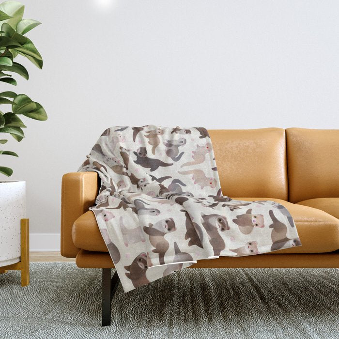 Ferret Throw Blanket Gallery Image 1