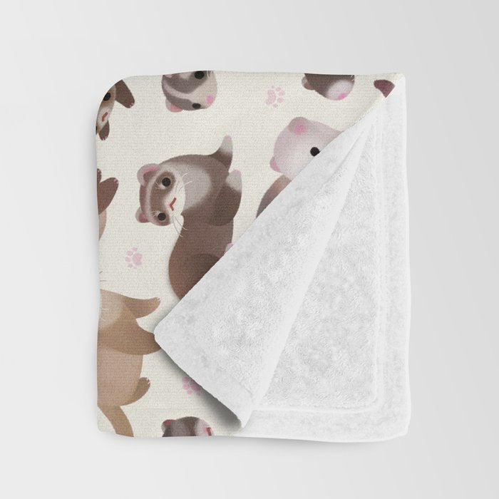 Ferret Throw Blanket Gallery Image 3