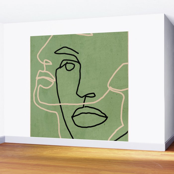 Abstract Face 6/4 Wall Mural Gallery Image 2