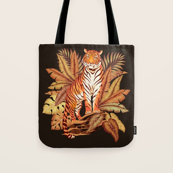 Autumn Jungle Tiger Tote Bag Gallery Image 1