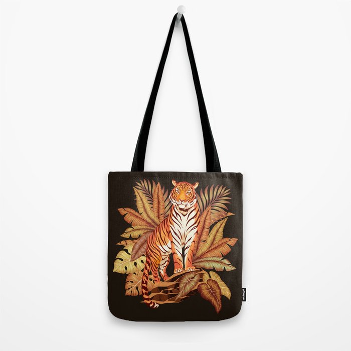 Autumn Jungle Tiger Tote Bag Gallery Image 2