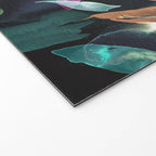 Midnight garden foliage Watercolor Leaves Dark Romantic botanical Jewel tones Welcome Mat Gallery Image 2