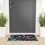 Midnight garden foliage Watercolor Leaves Dark Romantic botanical Jewel tones Welcome Mat Gallery Image 3