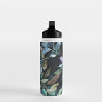 Midnight garden foliage Watercolor Leaves Dark Romantic botanical Jewel tones Water Bottle Gallery Image 3