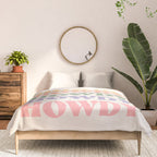 Howdy Colorful Retro Quote Comforter Gallery Image 3