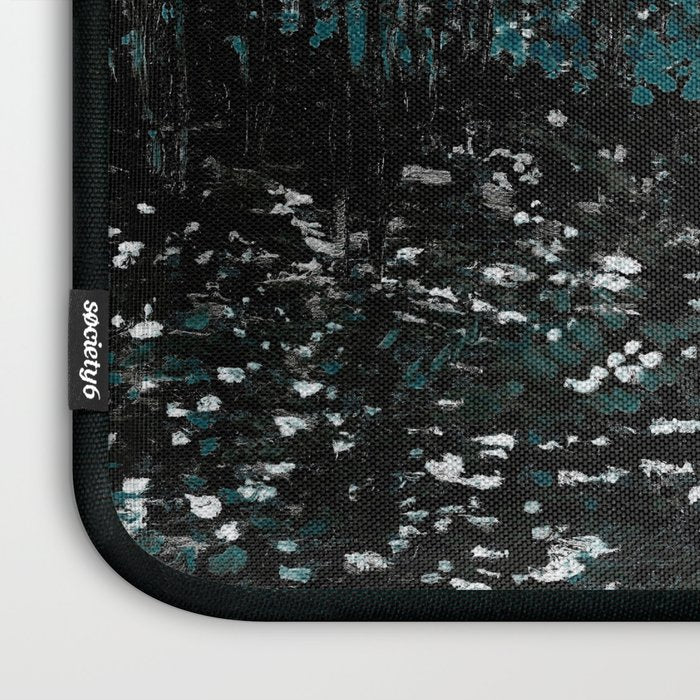 Dark Teal Van Gogh Trees & Underwood Laptop Sleeve Gallery Image 3