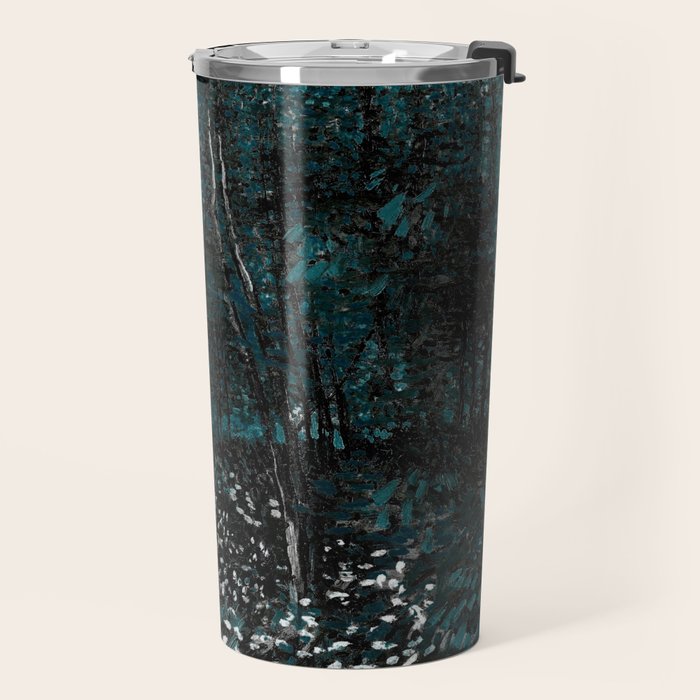 Dark Teal Van Gogh Trees & Underwood Travel Mug Gallery Image 2