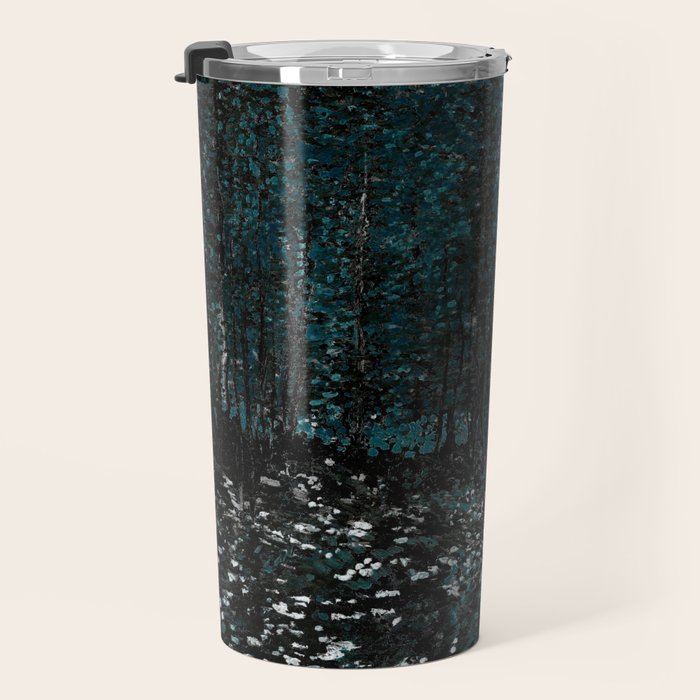 Dark Teal Van Gogh Trees & Underwood Travel Mug Gallery Image 3