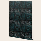 Dark Teal Van Gogh Trees & Underwood Wallpaper Gallery Image 2