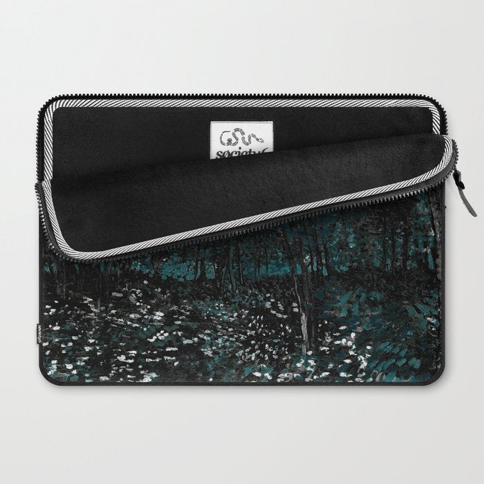 Dark Teal Van Gogh Trees & Underwood Laptop Sleeve Gallery Image 2