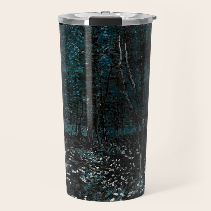 Dark Teal Van Gogh Trees & Underwood Travel Mug Gallery Image 1
