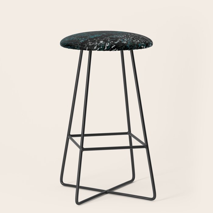 Dark Teal Van Gogh Trees & Underwood Stool Gallery Image 1