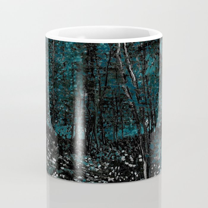 Dark Teal Van Gogh Trees & Underwood Coffee Mug Gallery Image 4