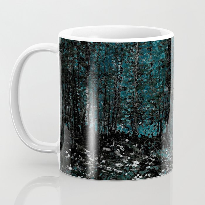Dark Teal Van Gogh Trees & Underwood Coffee Mug Gallery Image 3