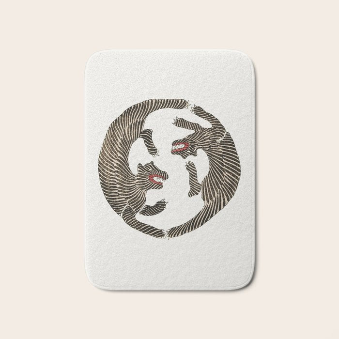 Japanese Tiger Bath Mat Gallery Image 1