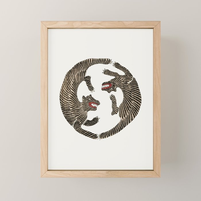 Japanese Tiger Mini Art Print Gallery Image 1