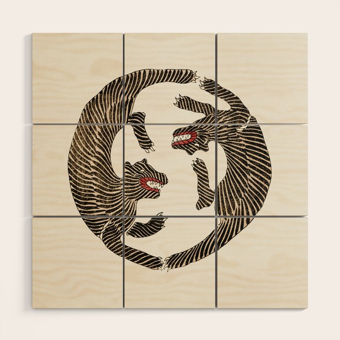 Japanese Tiger Wood Wall Art Gallery Image 1