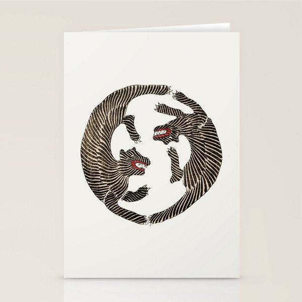 Japanese Tiger Stationery Card Gallery Image 1