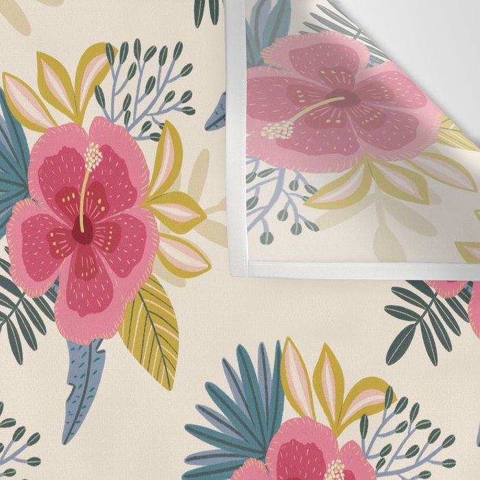 Tropical Floral Wall Tapestry Gallery Image 3