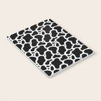Abstract black and white water surface pattern Notebook Gallery Image 3