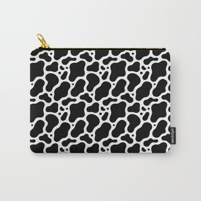 Abstract black and white water surface pattern Carry All Pouch Gallery Image 1