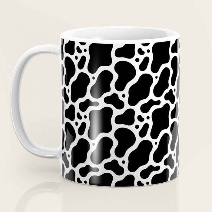 Abstract black and white water surface pattern Coffee Mug Gallery Image 3