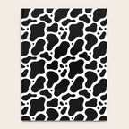 Abstract black and white water surface pattern Notebook Gallery Image 4