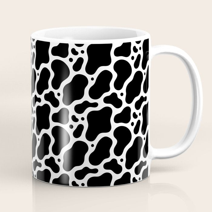 Abstract black and white water surface pattern Coffee Mug Gallery Image 1