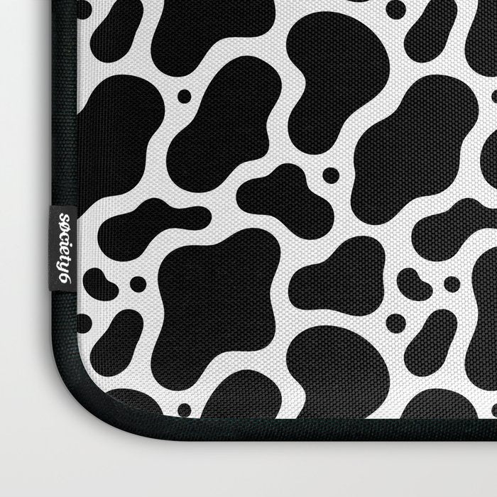 Abstract black and white water surface pattern Laptop Sleeve Gallery Image 3