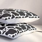 Abstract black and white water surface pattern Pillow Sham Gallery Image 3