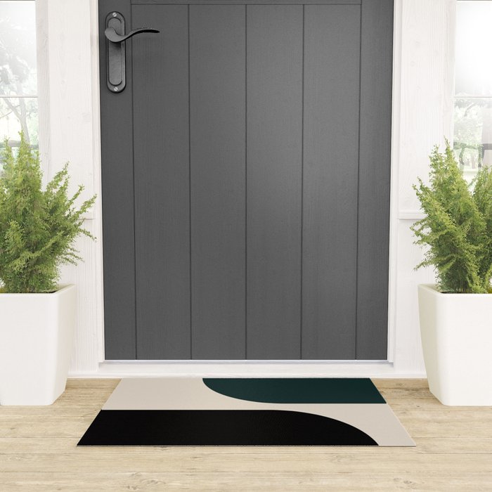 Modern Minimal Arch Abstract LXXXIV Welcome Mat Gallery Image 3