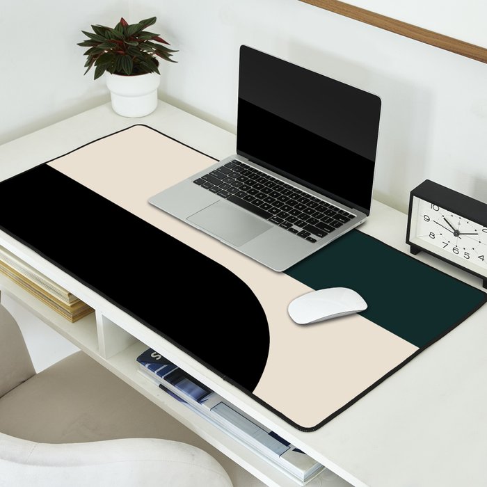 Modern Minimal Arch Abstract LXXXIV Desk Mat Gallery Image 2