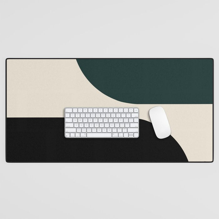 Modern Minimal Arch Abstract LXXXIV Desk Mat Gallery Image 1
