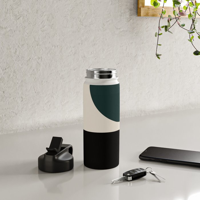 Modern Minimal Arch Abstract LXXXIV Water Bottle Gallery Image 4
