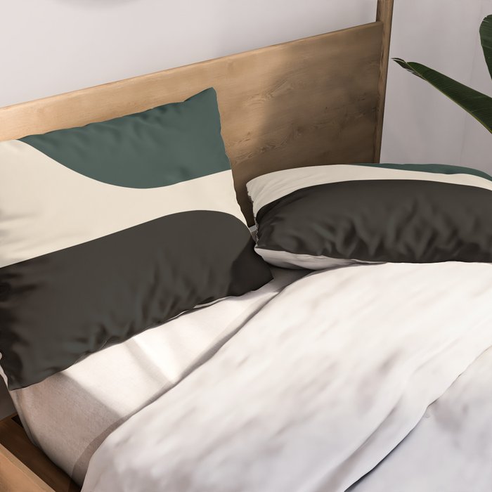 Modern Minimal Arch Abstract LXXXIV Pillow Sham Gallery Image 2