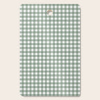 Gingham Check Country Cottage Pattern in Sage Green and White Cutting Board Gallery Image 1