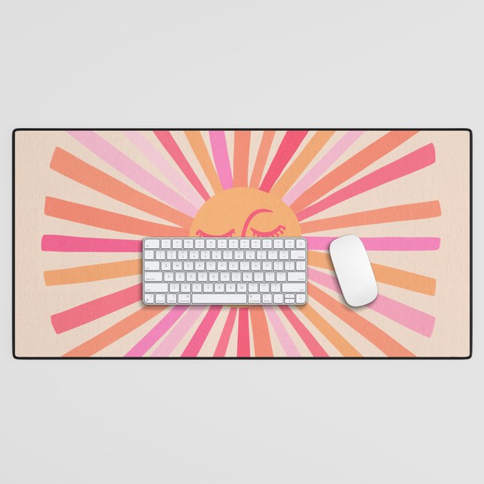 Sunshine â Pink Desk Mat Gallery Image 1