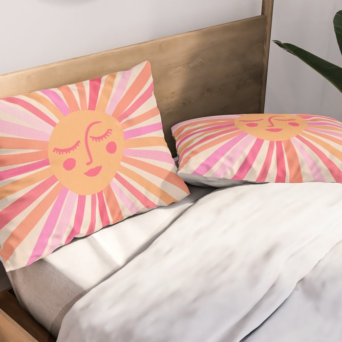 Sunshine - Pink Pillow Sham Gallery Image 2