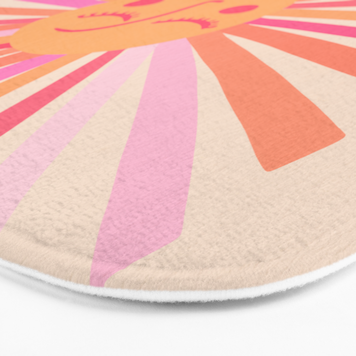 Sunshine - Pink Bath Mat Gallery Image 3