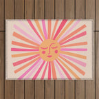 Sunshine - Pink Outdoor Rug Gallery Image 1