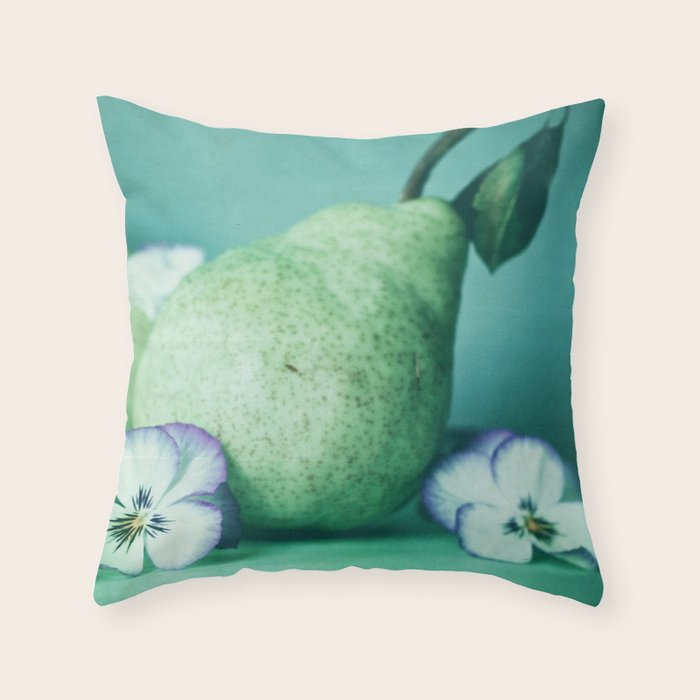Pair of Pears Throw Pillow Gallery Image 1