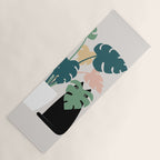Cat and Plant 21: Leaf Me Alone Yoga Mat Gallery Image 1