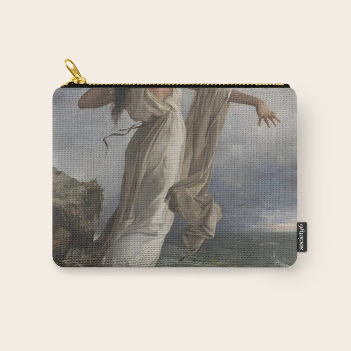 Sappho By Miquel Carbonell I Selva (1854-1896) Safo - 1881 Carry All Pouch Gallery Image 1
