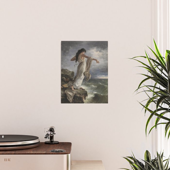 Sappho By Miquel Carbonell I Selva (1854-1896) Safo - 1881 Poster Gallery Image 2