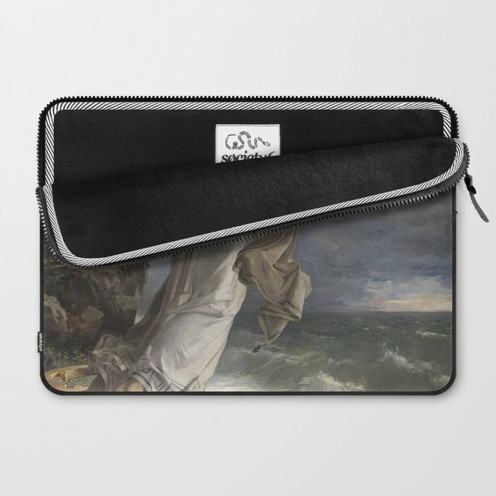 Sappho By Miquel Carbonell I Selva (1854-1896) Safo - 1881 Laptop Sleeve Gallery Image 2